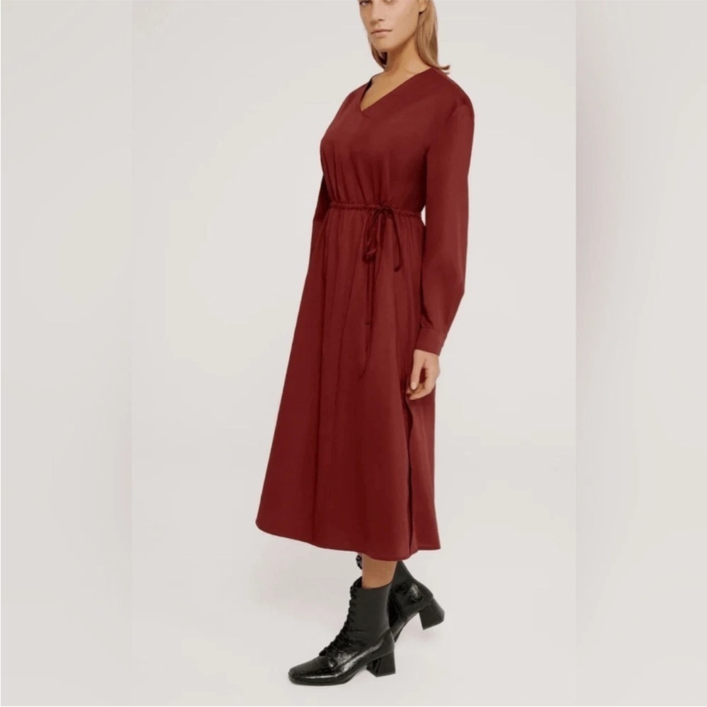 NWT Harshman Belinda Black Midi Dress Oversized XS - Picture 5 of 7
